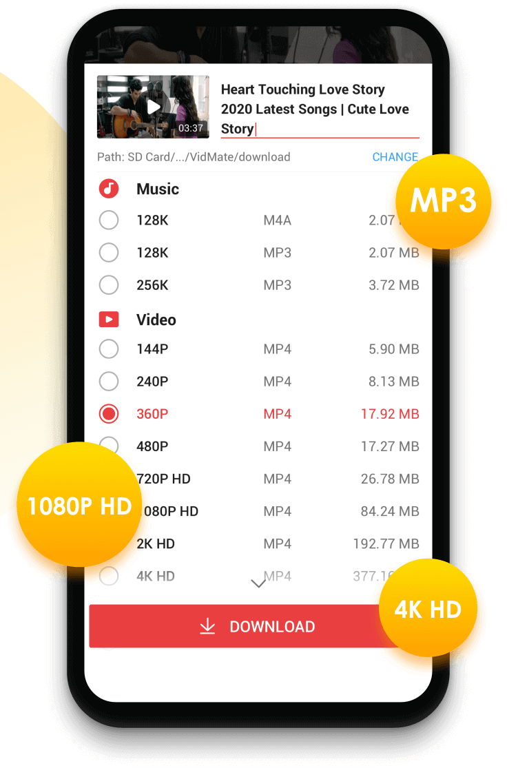 Multiple Formats and Resolutions